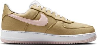 Nike Air Force 1 Retro LL Linen Canvas - Heren - Skateschoenen - Beige - 42 1/2 EU - Nylon - Fitness