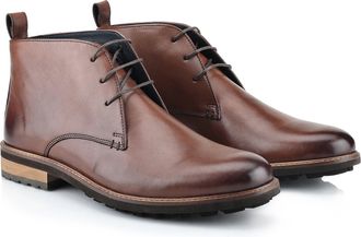 Silver Street London Mens Ludgate Leather Fashionable Chukka Boot (Brown, 121 UK, numeric_12)