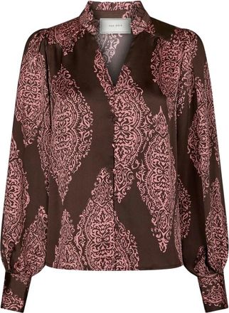 Neo Noir Dames, Blouses & Shirts, Bruin, Maat: XL