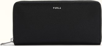 Furla Man Project Zip Around Nero Black Milos Textured Calf Leather + Lush Calf Leather Man