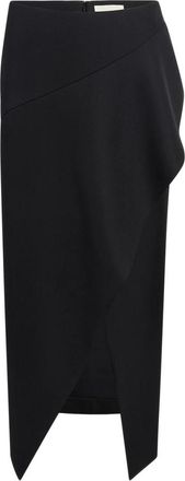 Khaite Jaia Rok - Dames - Midirokken - Zwart - 2XS - Wol - Rokken