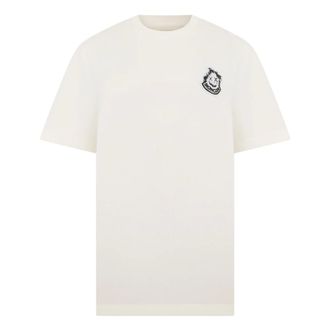 Moncler Logo Cotton T-Shirt - male - Moncler - T-Shirts - Beige - S - Tops