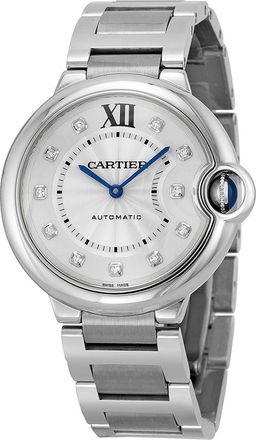 Cartier Pre-owned Cartier Ballon Bleu Silver Diamond Dial Unisex Watch WE902075