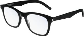 Saint Laurent Square Full Rim Eyeglasses - Black