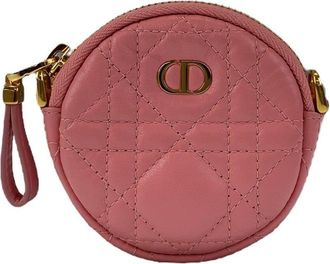 Dior Leather Cannage Caro Mini Round Crossbody (Authentic Pre-Loved)