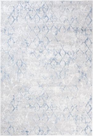 Tapiso Alfombra de salón crema azul gris suave 140 x 200 cm