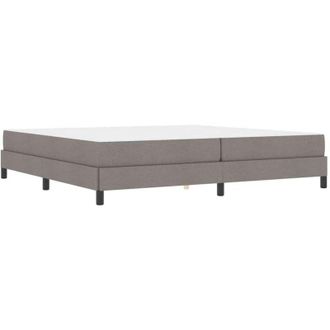 vidaXL Vidaxl - Cama Tipo Box Spring Con Colch&oacute;n Taup&eacute; 200 X 200 Cm Tela
