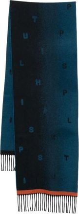 Paul Smith Scarf Stack Logo - Heren - Wintersjaals - Blauw - ONE Size - Accessoires