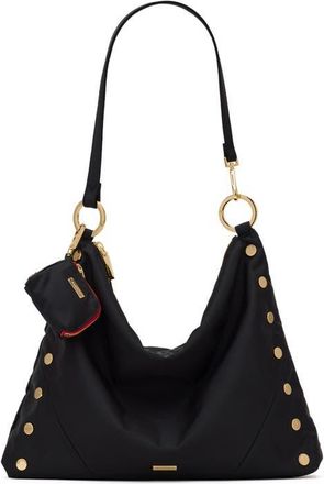 Hammitt Kyle Large Nylon Shoulder Bag in Black Nylon Cargo/gold at Nordstrom
