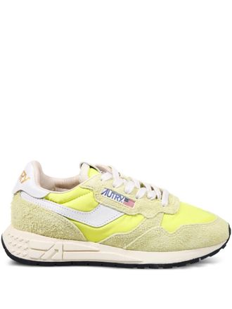 Autry logo-print lace-up sneakers - Giallo
