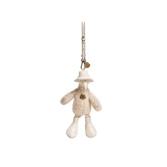 Moncler Moncler Monduck Teddy Key Holder, Women, White, Size: One Size