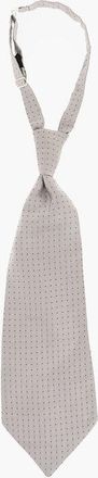 Corneliani Micro Checked Silk Ascot Tie size Unica
