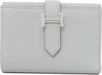 Herm&egrave;s Gray Epsom Leather Wallet (Tri-Fold) (Pre-Owned)