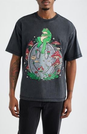 Market Smiley On the Slab Graphic Cotton T-Shirt in Black at Nordstrom, Size Xx-Large