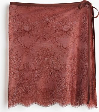 H&M H&uuml;fttuch aus Spitze - Orange