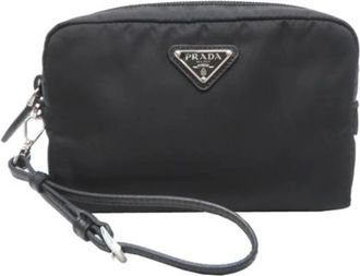 Prada unisex, Pre-owned, Zwart, Maat: ONE Size Nylon