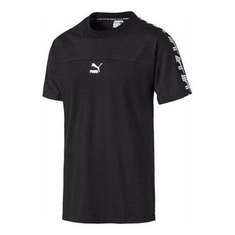 Puma Clothing T-Shirt Black White 595959-01