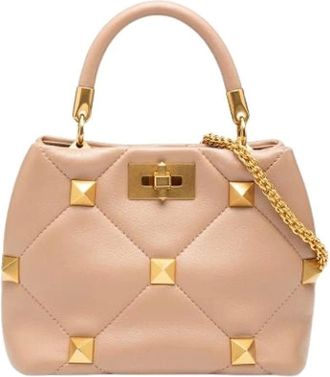 Valentino Pre-owned Handbags, female, Beige, Size: ONE SIZE Pre-owned Leather Shoulder Bag