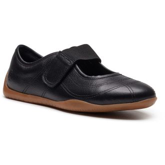 Hush Puppies Juno Sneakerina Leren Dames Zwarte Ballerinas