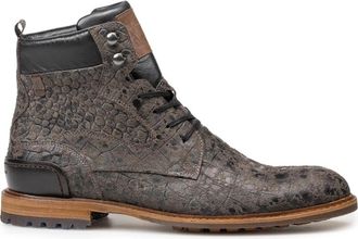 Van Bommel Crepi 05.21 Veterlaarzen - Heren - Veterlaarzen - Bruin - 45 EU - Leer - Schoenen