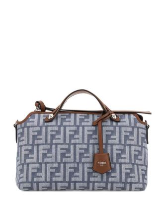 Fendi By The Way Soft Medium Denim-Effect Ff Jacquard Bags