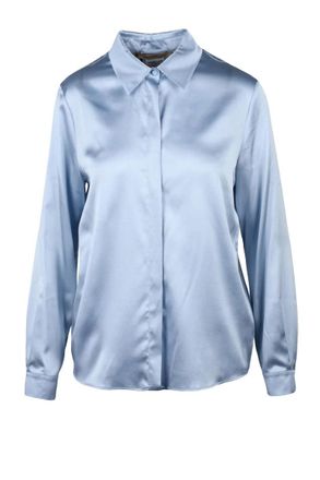 Pennyblack Light Blue Vittoria Silk Elastane Shirt
