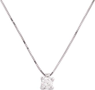 Salvini Virginia White Gold 0.30 CT Diamond Solitaire Necklace