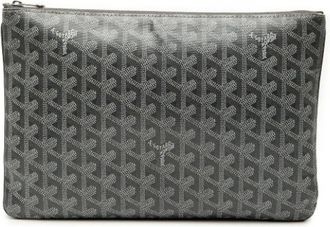 Goyard Pre-owned Clutches, female, Gray, Size: ONE SIZE Pre-owned Canvas Clutch