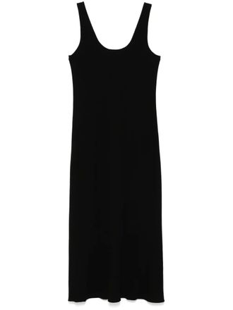 Vince Abito midi con scollo ampio - Nero