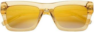 Freyrs Eyewear Nico Square Sunglasses in Tan /Mirror at Nordstrom