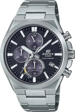 Casio Accessoires, Heren, Grijs, ONE Size, Solar Chronograph Horloge