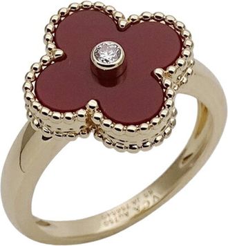 Van Cleef & Arpels Yellow Gold Yellow Gold (18K) Band Ring (Pre-Owned)