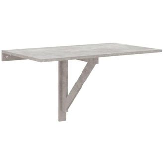 vidaXL Folding Wall Table Concrete Grey 100x60x56 cm Engineered Wood vidaXL