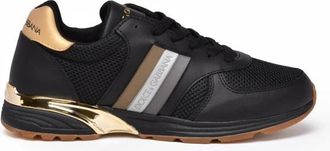 Dolce & Gabbana Sneaker Action - Heren - Sneakers - Zwart - 40 1/2 EU - Leer - Schoenen