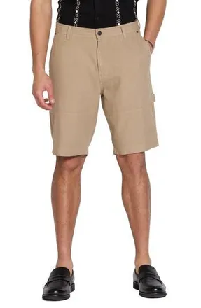 Civil Society Slub Carpenter Shorts in Khaki at Nordstrom Rack, Size 32