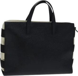 Loewe Pre-owned Leather Hand Bag - Dames - Vintage Handtas - Zwart - ONE Size - Leer - Vintage