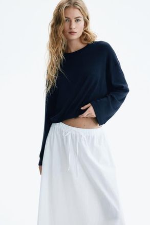 H&M Oversized Top in Navy Blue at Nordstrom, Size X-Small