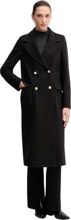 Gaud&igrave; Double-Breasted Coat - Dames - Mantel - Zwart - S - Wol - Jassen