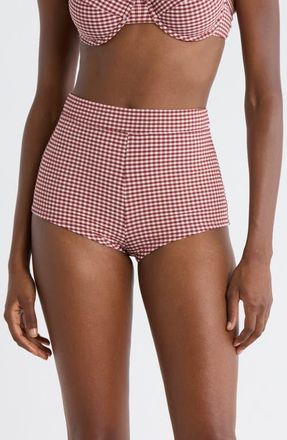 Kulani Kinis Retro Cheeky Swim Shorts in Coco Kisses at Nordstrom, Size X-Large