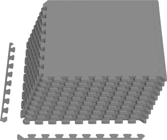 vidaXL Alfombrillas De Piso 40 Uds. Gris 14,4 M&sup2; Espuma Eva Vidaxl