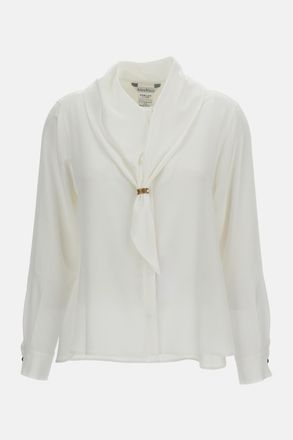 Max Mara Camicia In Seta Con Foulard