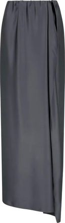 Giorgio Armani Gonna lunga in seta - Grigio