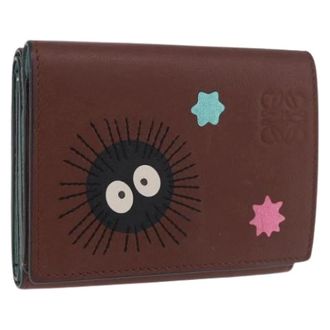 Loewe Pre-owned Wallet - Dames - Pre-owned - Bruin - Maat: ONE Size Leer