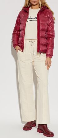 Moncler Glesse Puffer Jacket, Womens, Burgundy