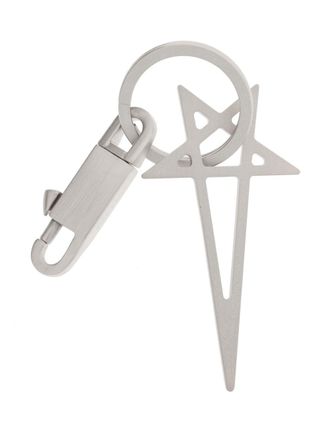 Rick Owens Pentagram keyring - unisex - Aluminium/Brass/Iron - One Size - Silver