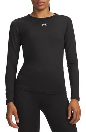 Under Armour ColdGear Performance Crewneck Top in 008 Ultimate Black at Nordstrom, Size Xx-Large