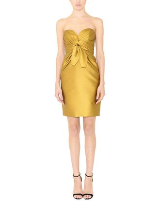 Reem Acra Strapless Cocktail Dress