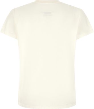 Maison Margiela Logo-Embroidered Cotton T-Shirt - White