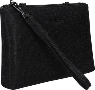 Peter Kaiser Tassen, Dames, Zwart, ONE Size, Wol, Zwarte Clutch voor Elegante Avonden