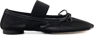 Maison Margiela Mesh Ballerina Schoen - Dames - Ballerinas - Zwart - 39 EU - Nylon - Schoenen